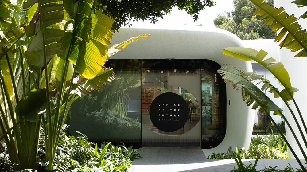 Офіс майбутнього створили із бетону за допомогою величезного 3D-принтера.