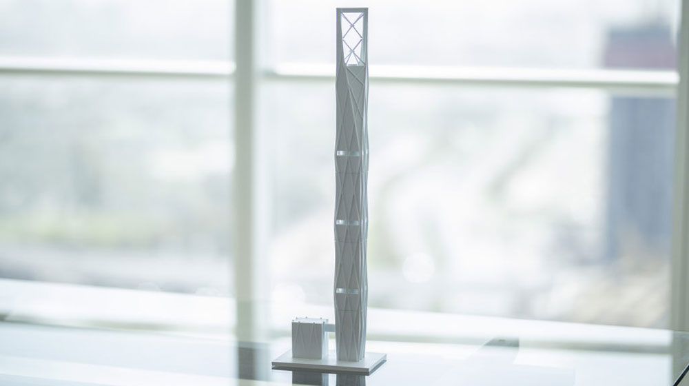 Макет 111-поверхової вежі SRG Tower.