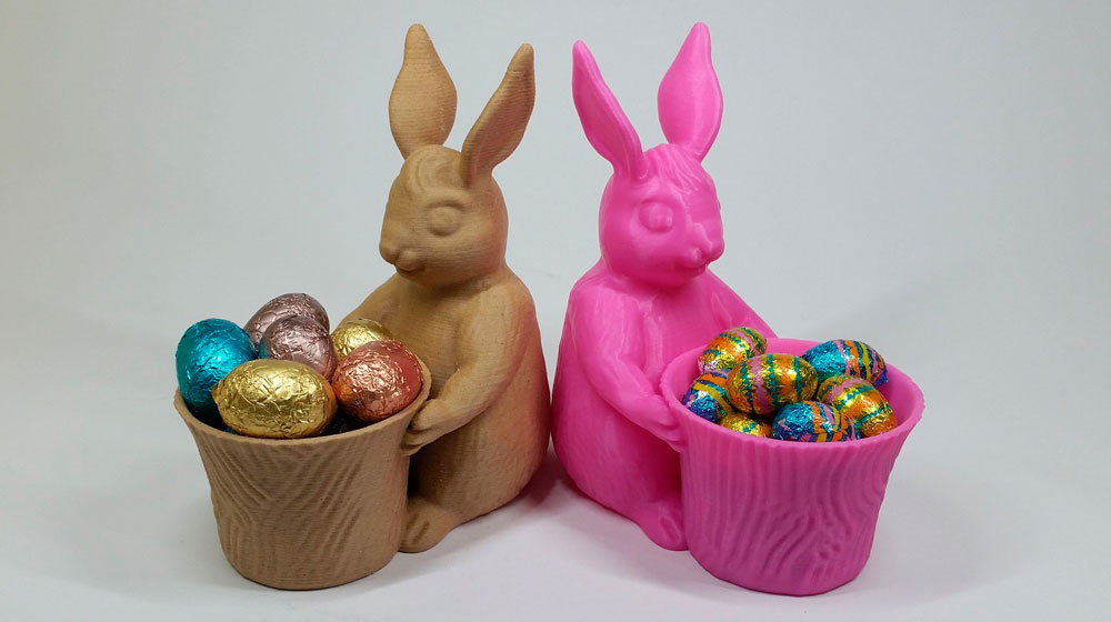 3D печать на Пасху. Кролик игрушка или цветочный вазон.