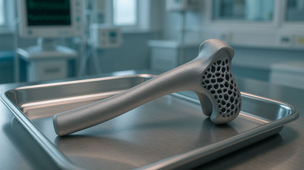Персоналізований 3D-друкований титановий імплант кульшового суглоба
