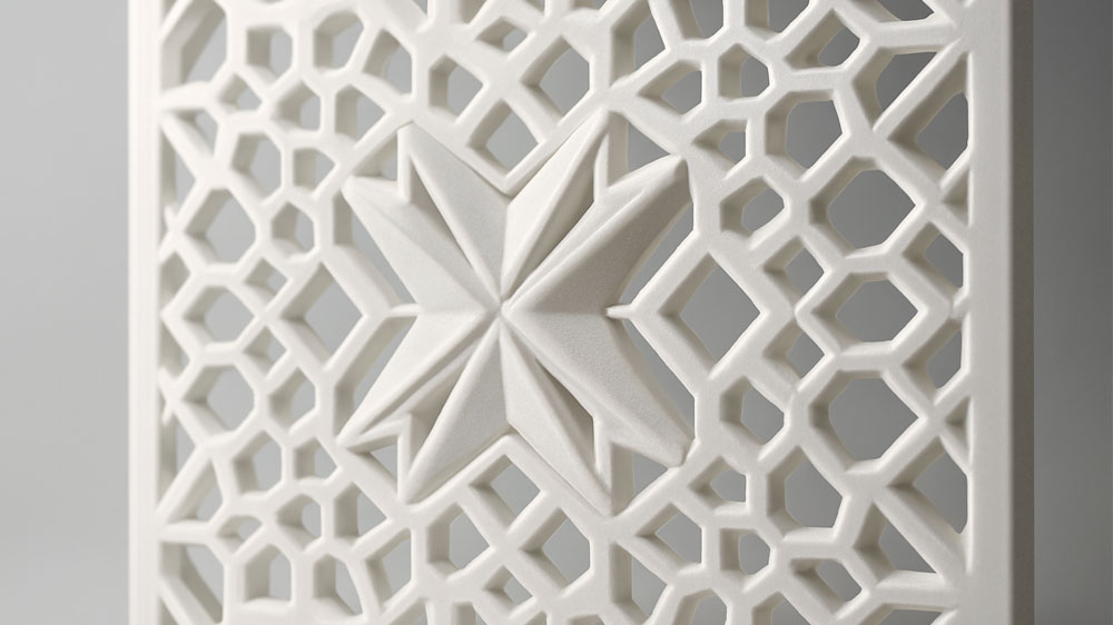 Кастомный фасадный элемент, созданный с помощью 3D-печати