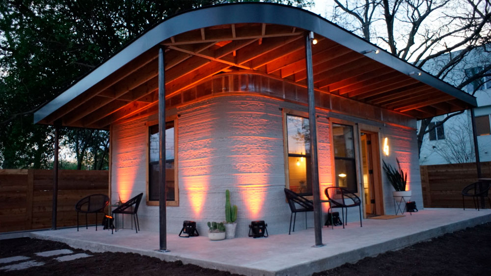 Крупномасштабная 3D-печать здания бетоном