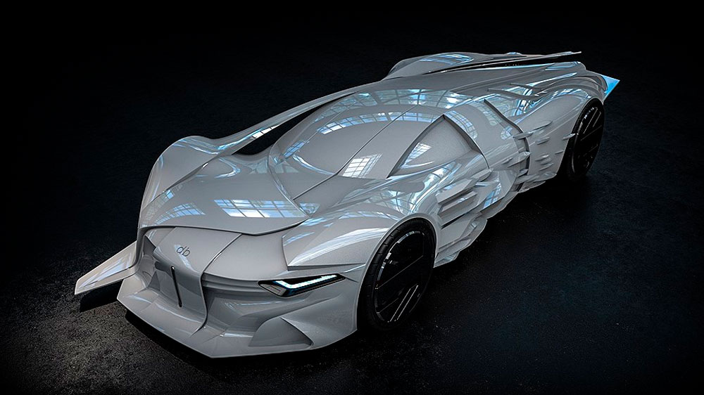 Полномасштабный 3D-печатный концепт-кар в честь Дэвида Боуи