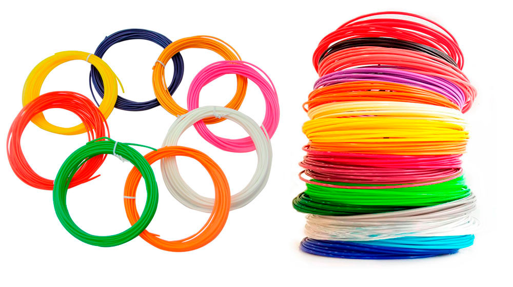 Разноцветный пластик для 3D-ручек