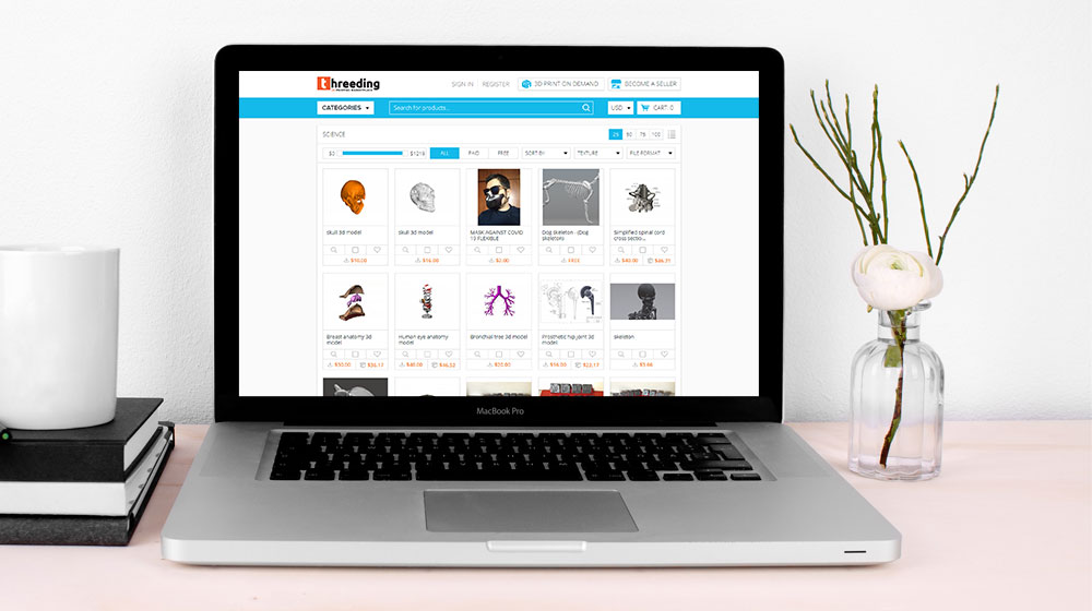 Безкоштовні файли STL на Threeding.com.