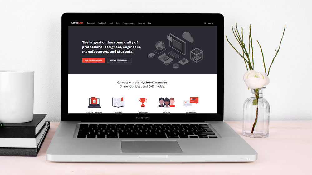 Безкоштовні файли STL на GrabCAD.