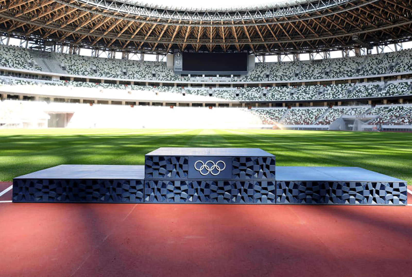 Подіум, надрукований на 3D-принтері. Токіо 2020.