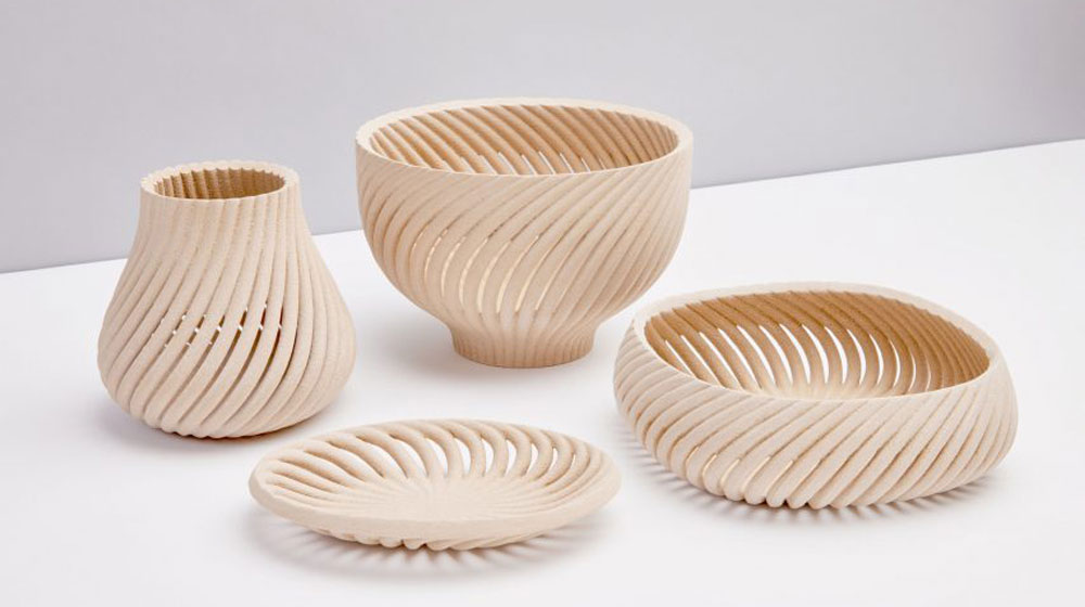 Коллекция посуды Vine на 3D-принтере